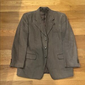 Dario di Napoli Brown / Mocha / Coffee Color Suede Blazer 42R